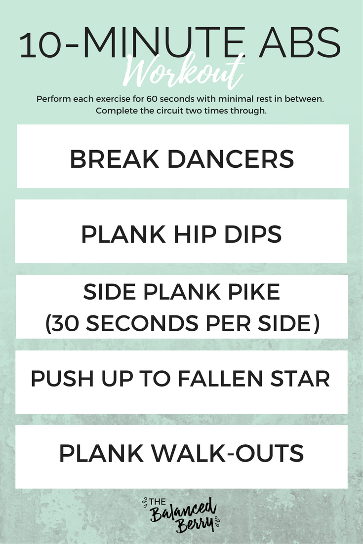 Quick Ab Workout: 10 Minutes to Great Abs – StrengthLog